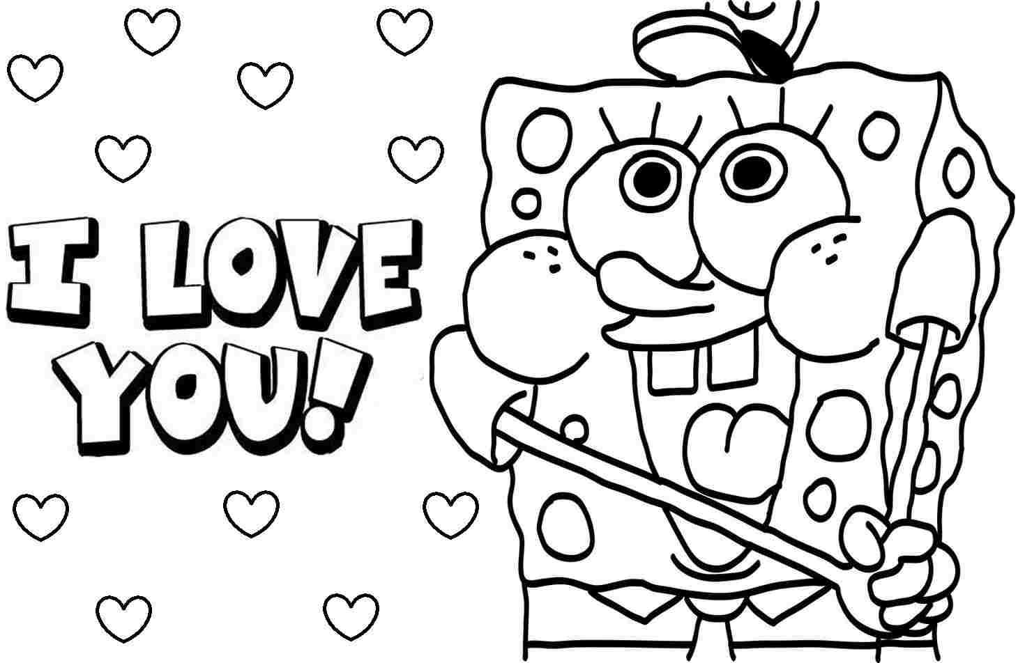 SpongeBob Coloring Page To Download For Free SpongeBob Coloring 