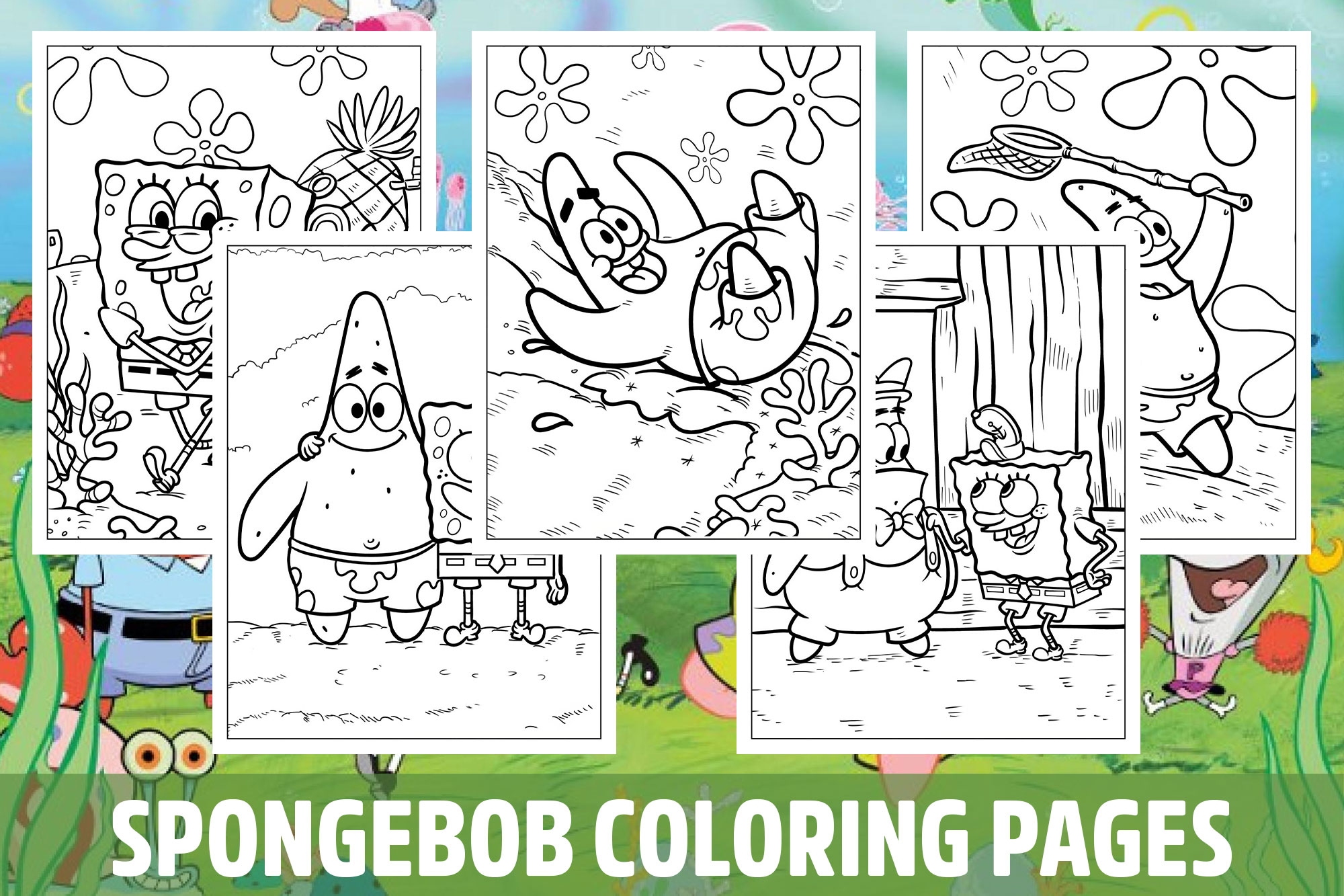spongebob coloring pictures printable