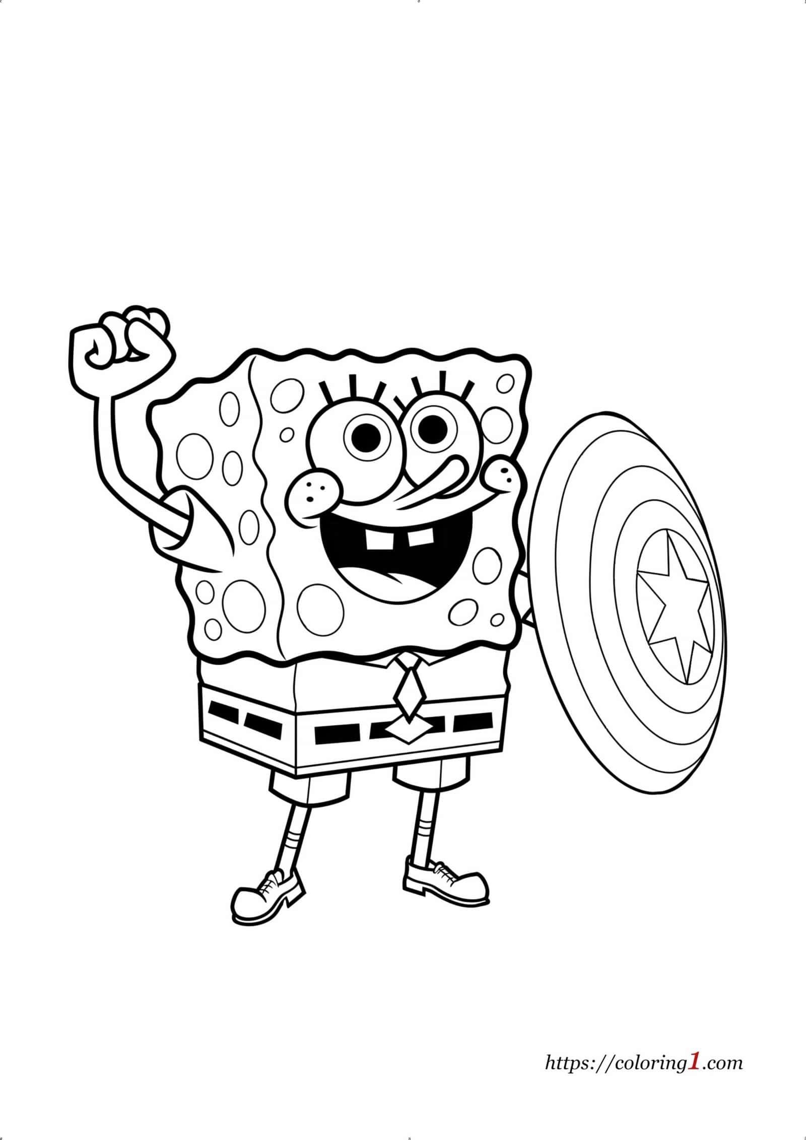coloring pages spongebob printable