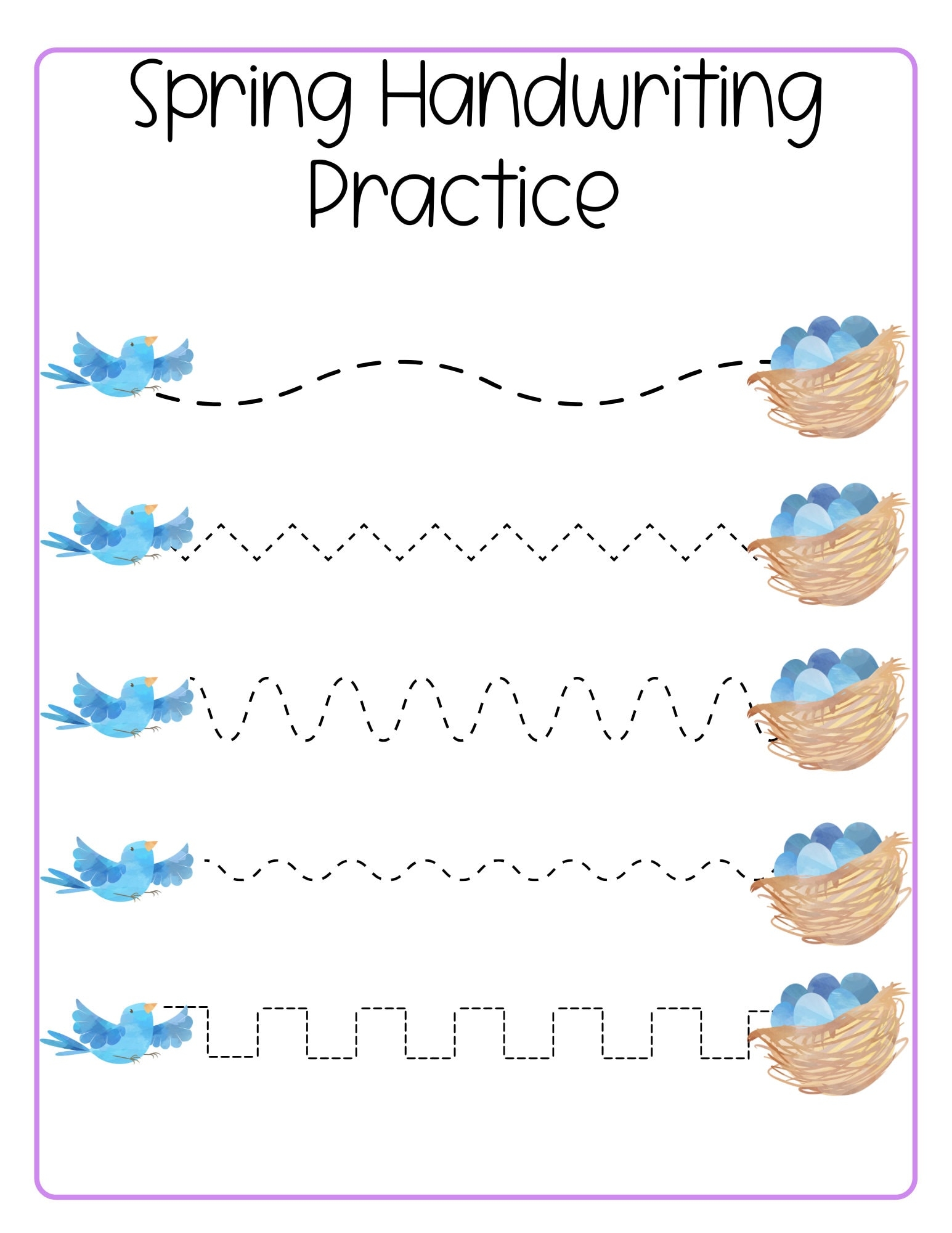 Spring Preschool Packet Preschool Worksheets Preschool Printable 