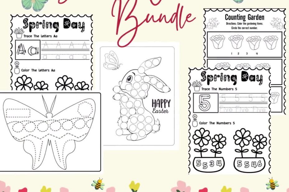 Spring Worksheet Bundle spring Activity Sheet spring Activities