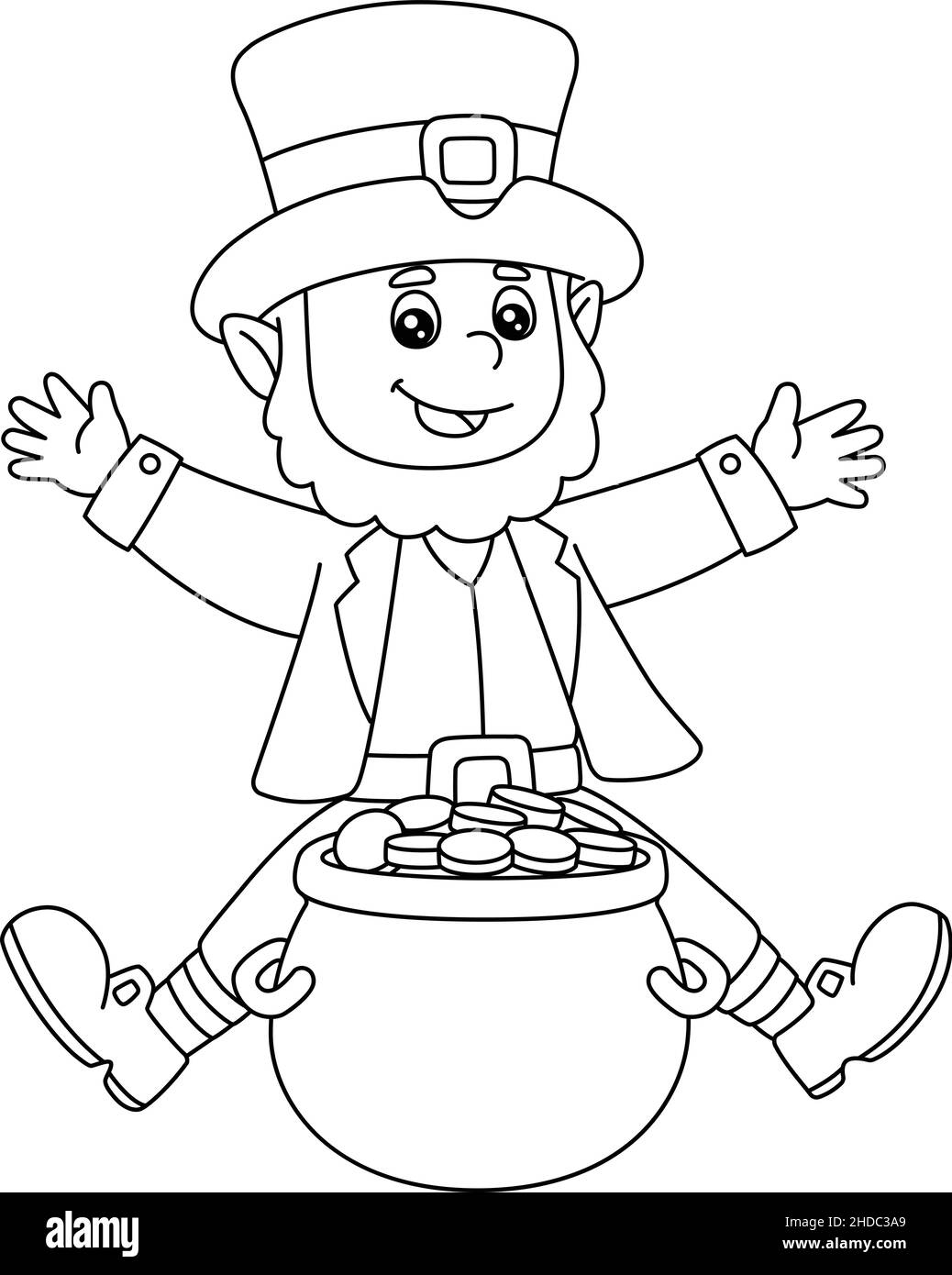 pictures to color of leprechauns