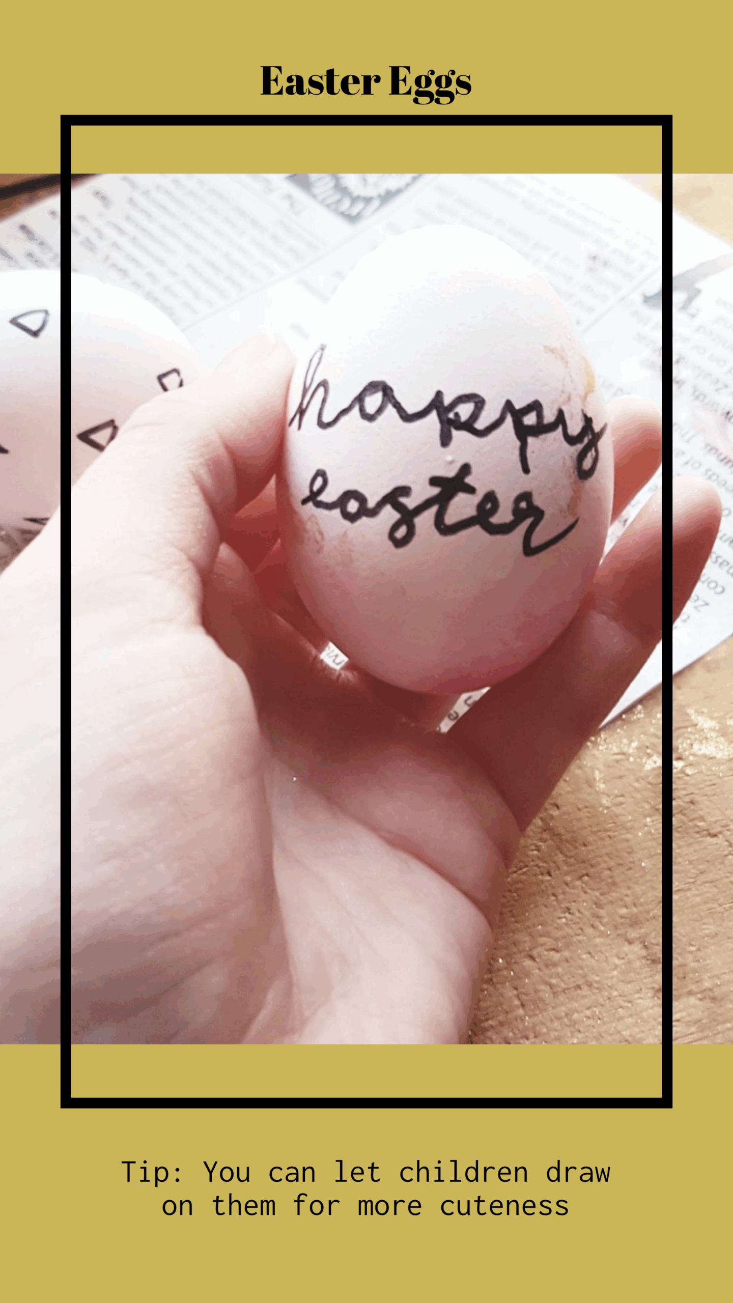 STORY TEMPLATE Easter Eggs Tip You Can Let Children Draw On Them For More Cuteness Instagram Story Template