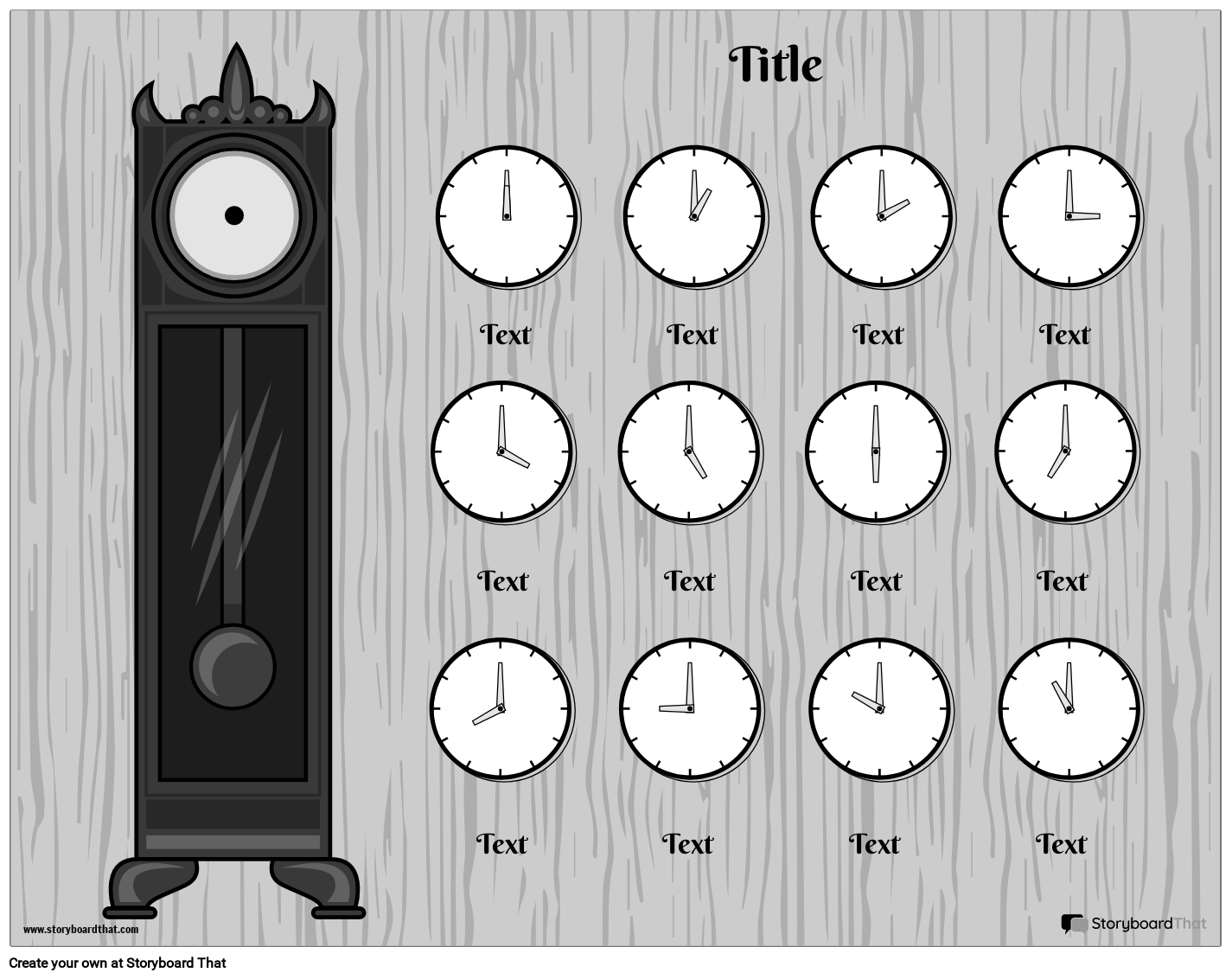 Storyboard That Telling Time Worksheet Creator