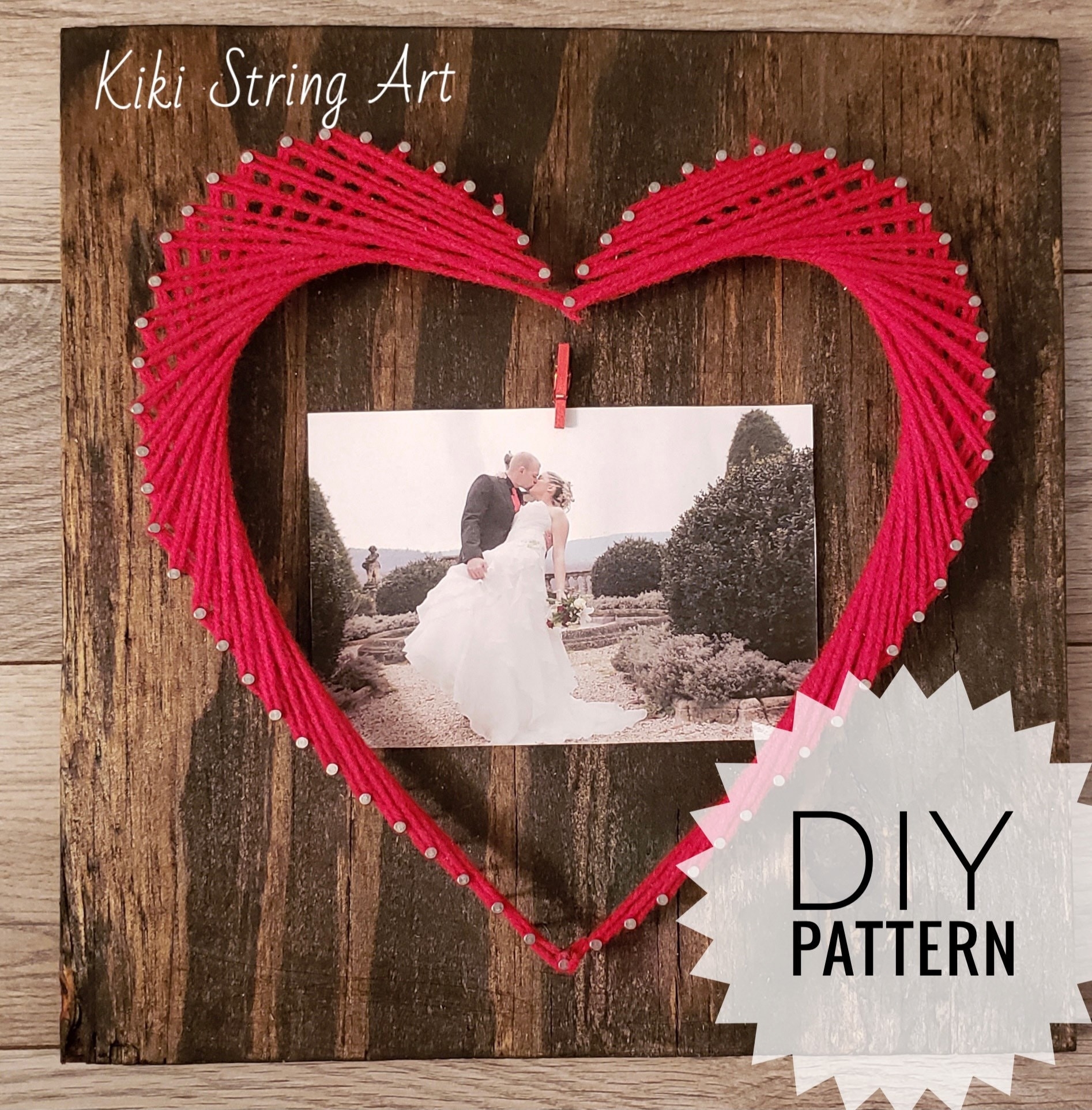 String Art Heart Pattern Printable String Art Template DIY Home Decor Easy Craft For Adult DIY Mother s Day Gifts DIY Picture Frame Etsy