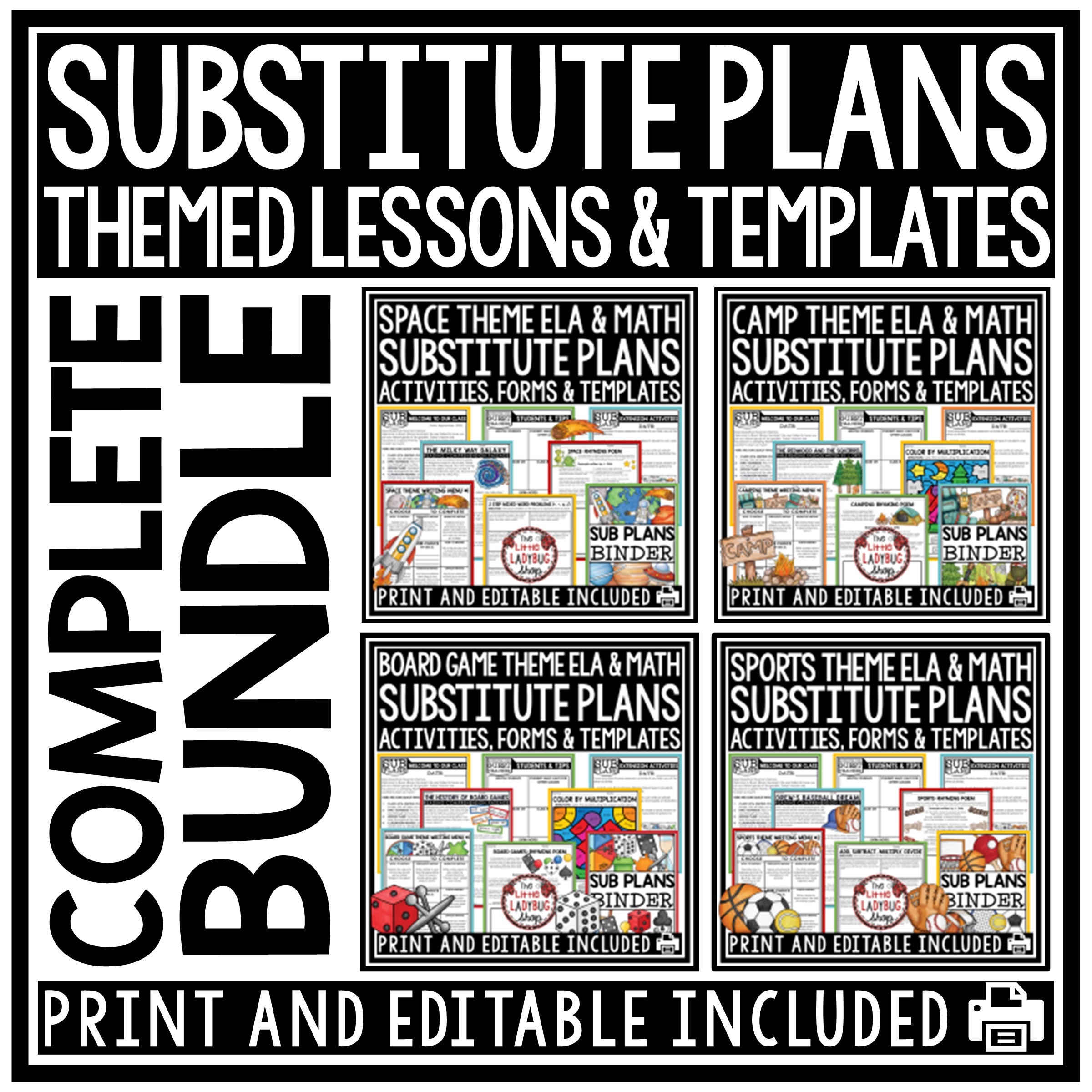 emergency sub plan template