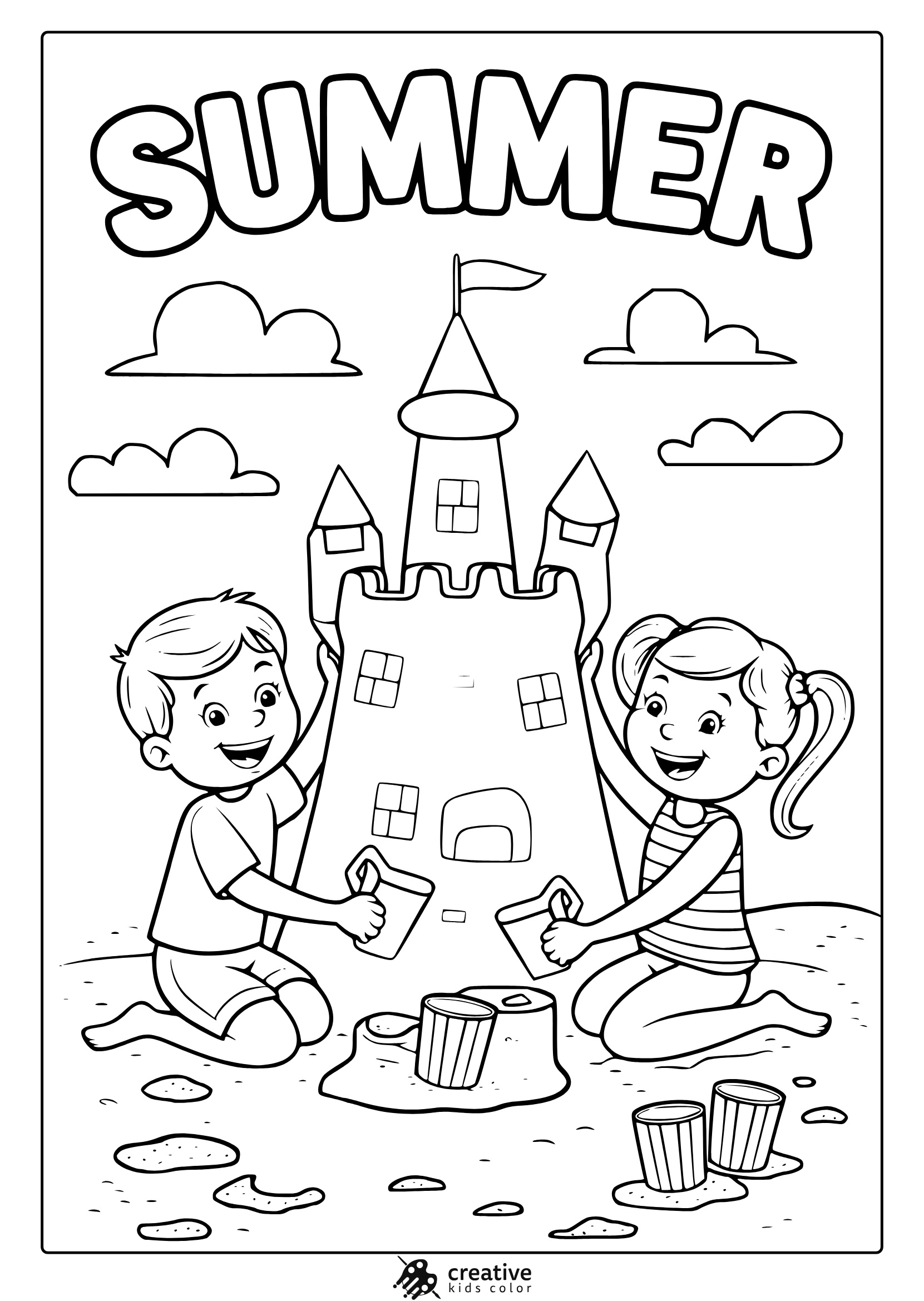 summer coloring pages printable pdf