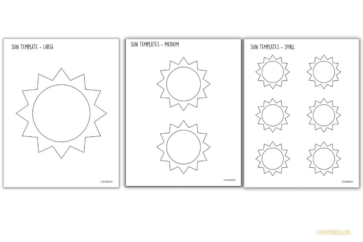 Sun Template Printable Free Templates U0026 Coloring Pages Love Our Real Life