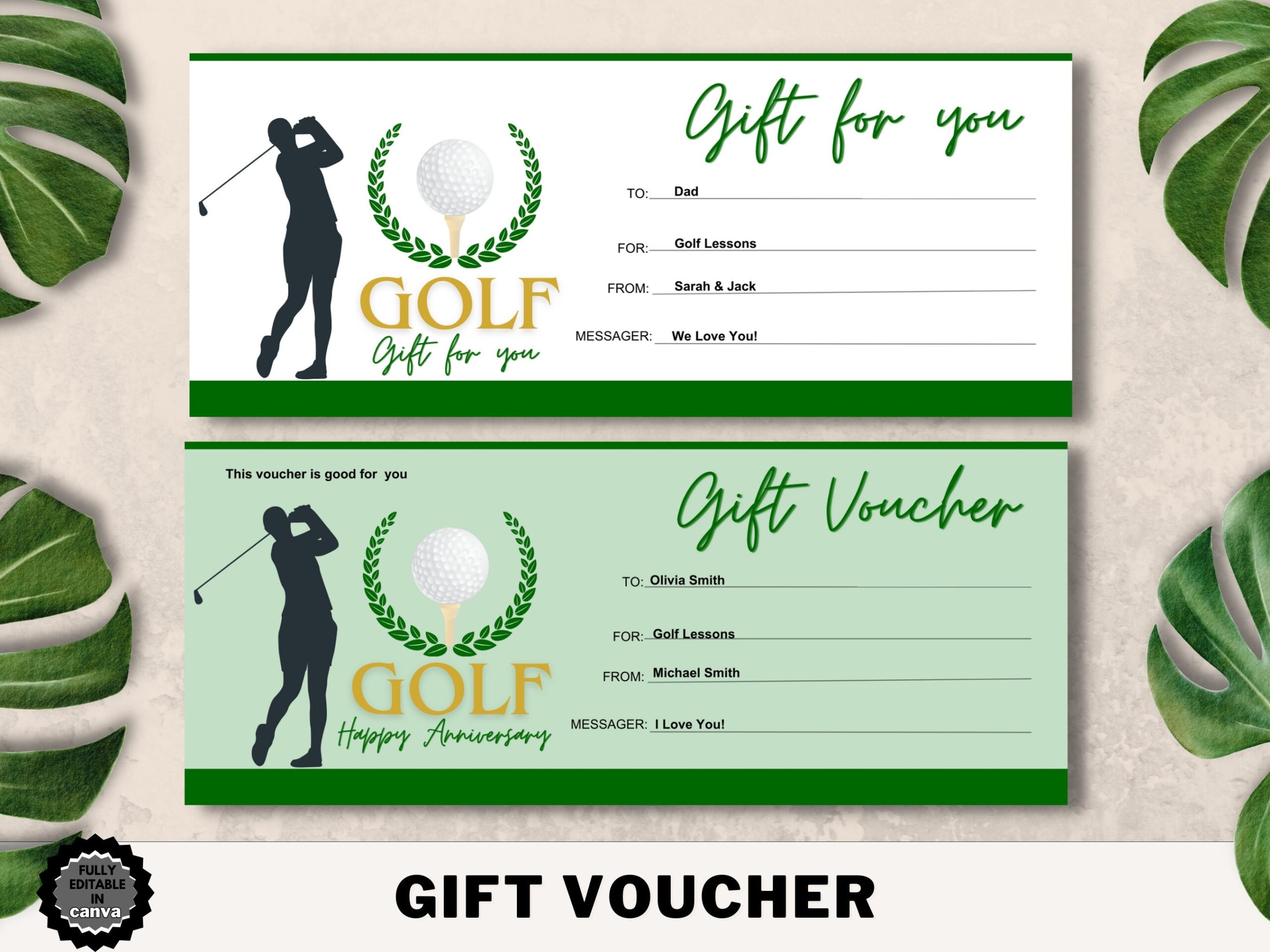 Surprise Golf Trip Ticket Gift Surprise Trip Gift Voucher Certificate Ticket Template For Any Occasion Editable In Canva Printable Etsy