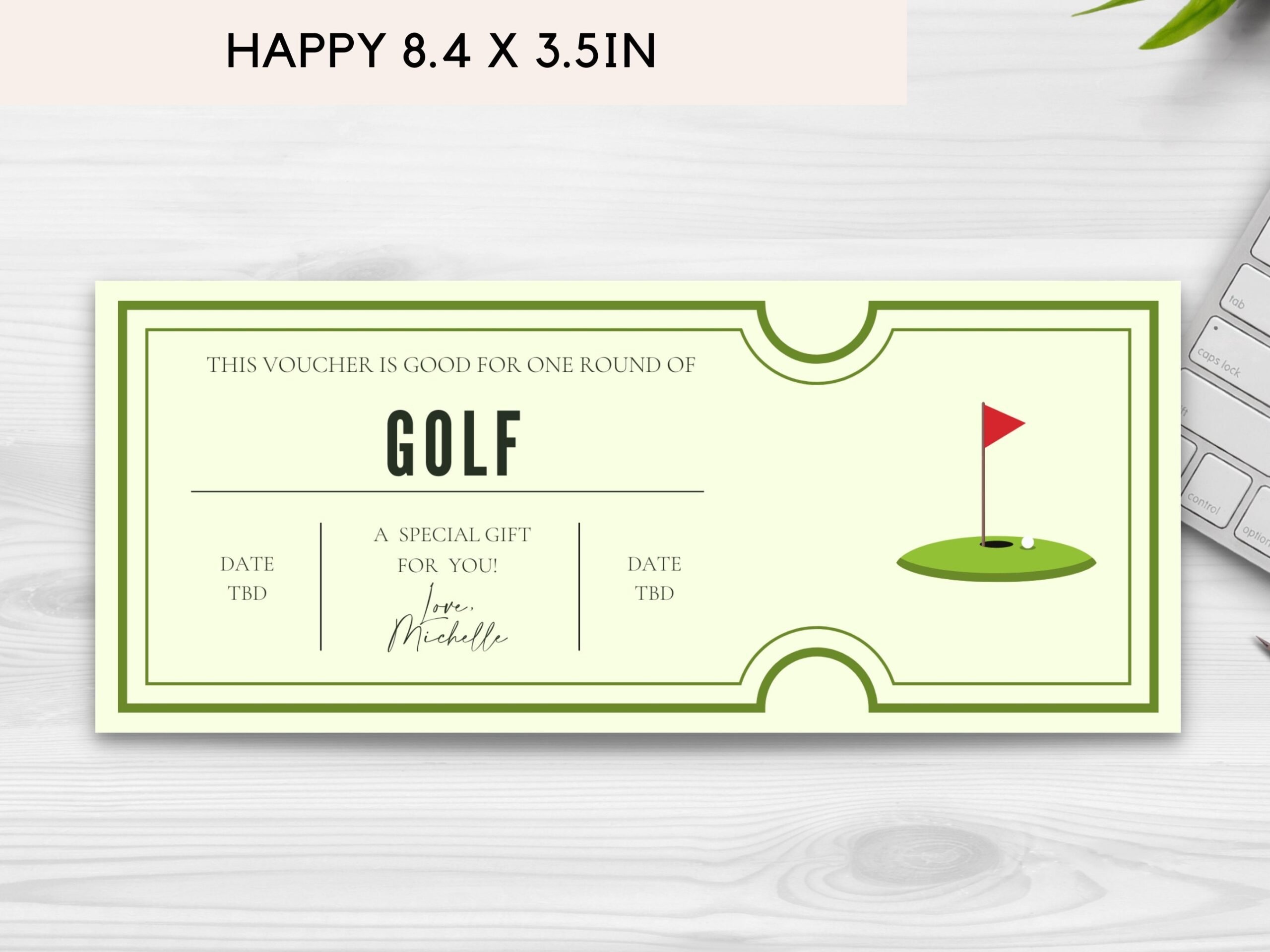 printable free editable golf gift certificate template