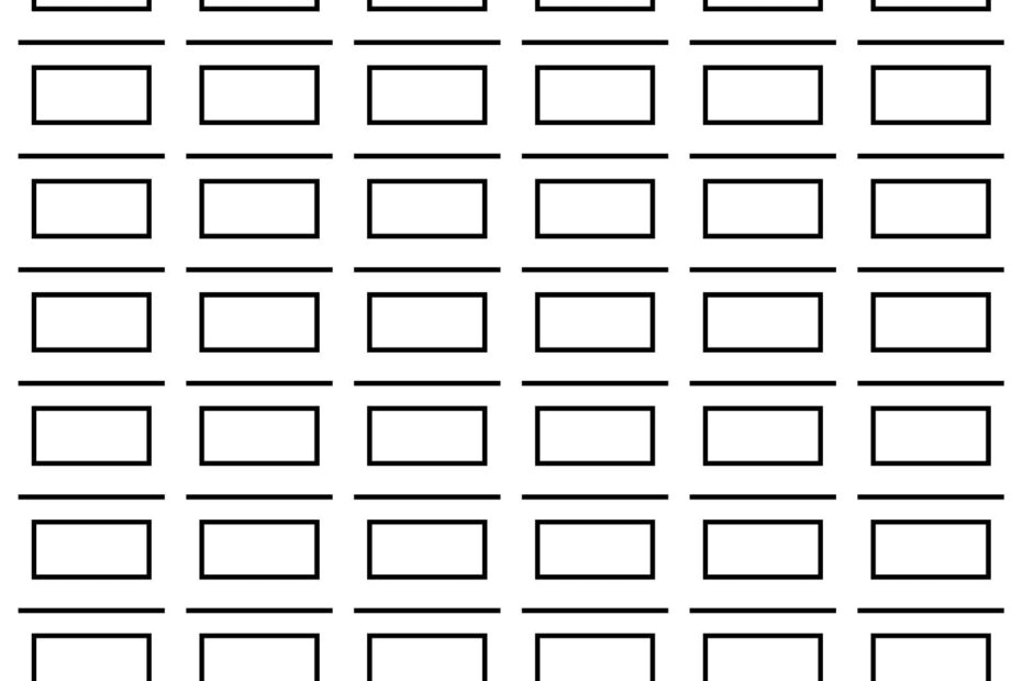 Swatch Template For 60 Colors Alcohol Markers Color Pencils Gel