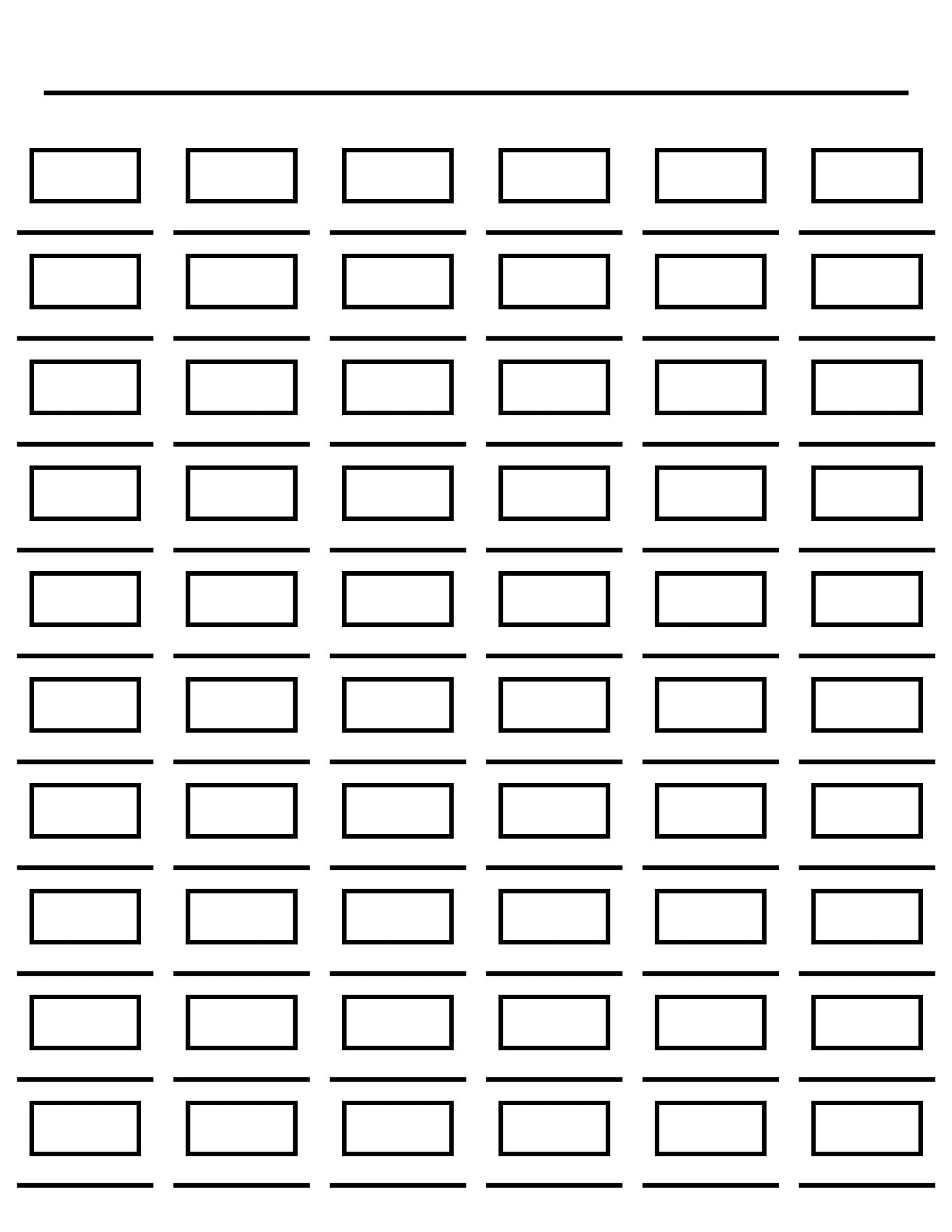 Swatch Template For 60 Colors Alcohol Markers Color Pencils Gel 