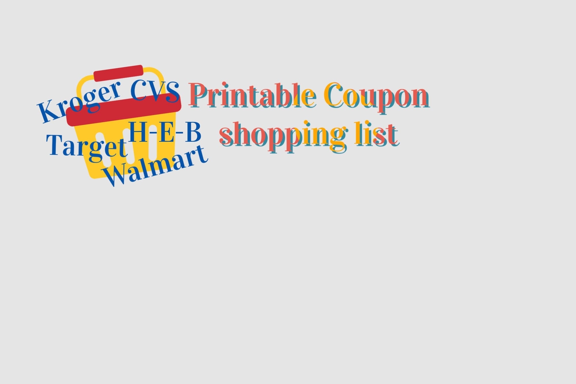 TARGET Printable Coupon Tracker Shopping List 