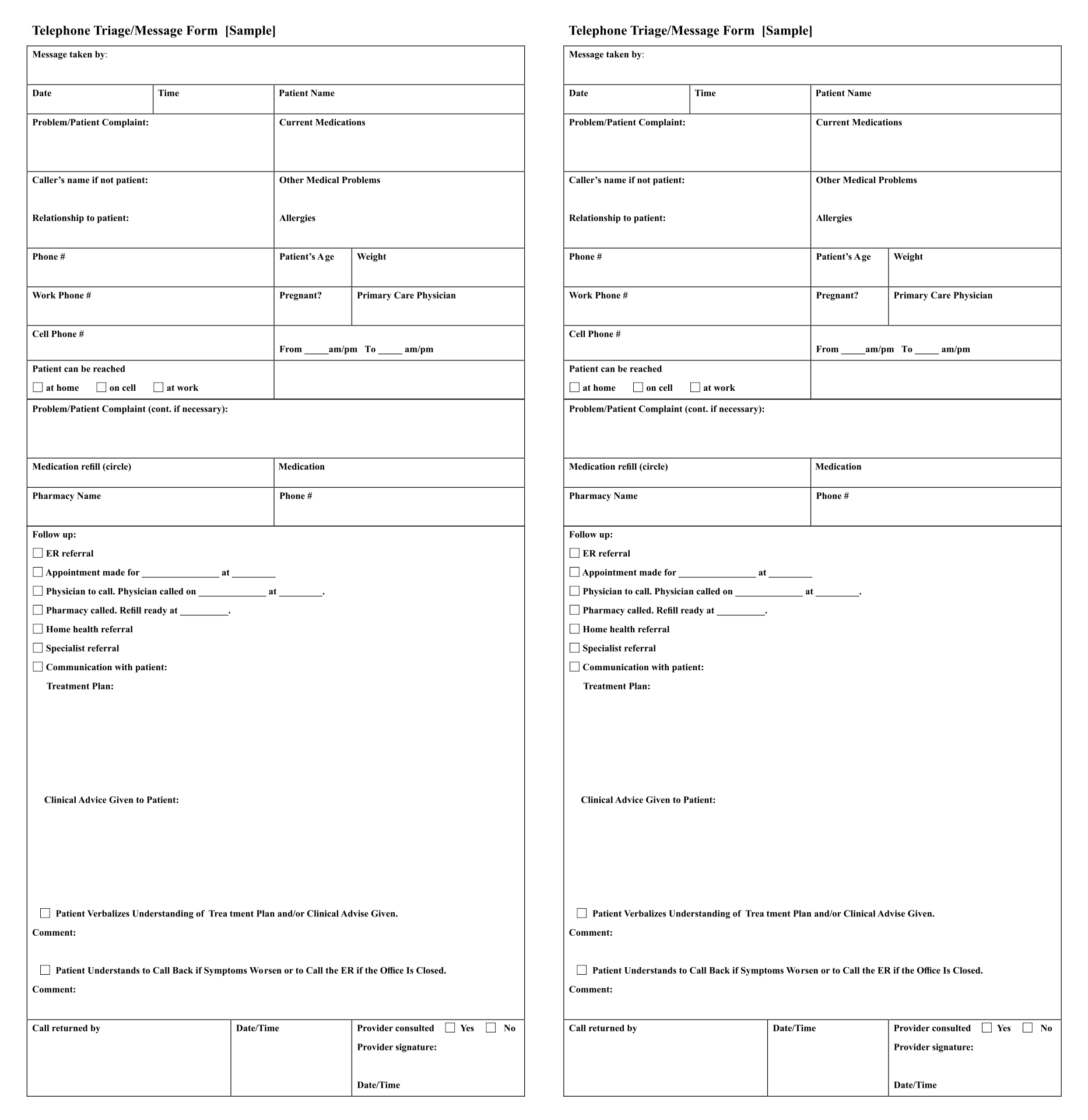 Telephone Message Template 10 Free PDF Printables Printablee