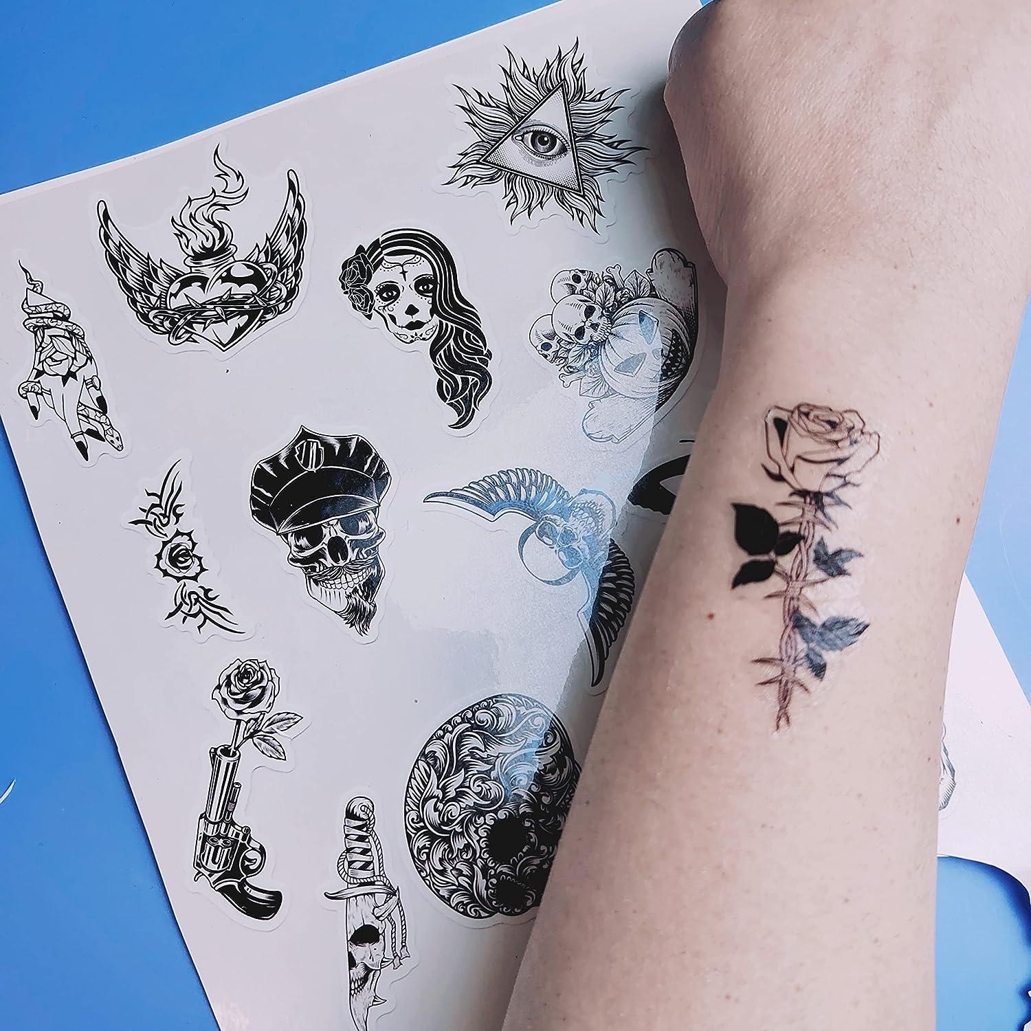 Temporary Tattoo Paper 5 Sheets DIY Image Transfer For Skin Inkjet U0026 Laser Printer 8 5x11 Inch Decal Paper