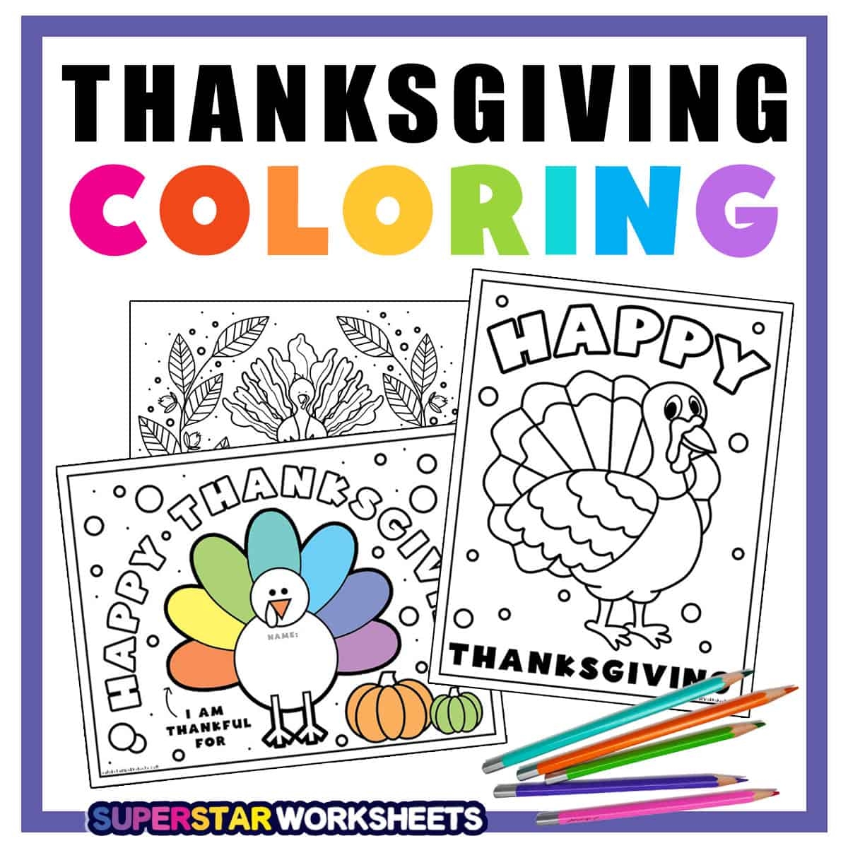 printable thanksgiving coloring sheets