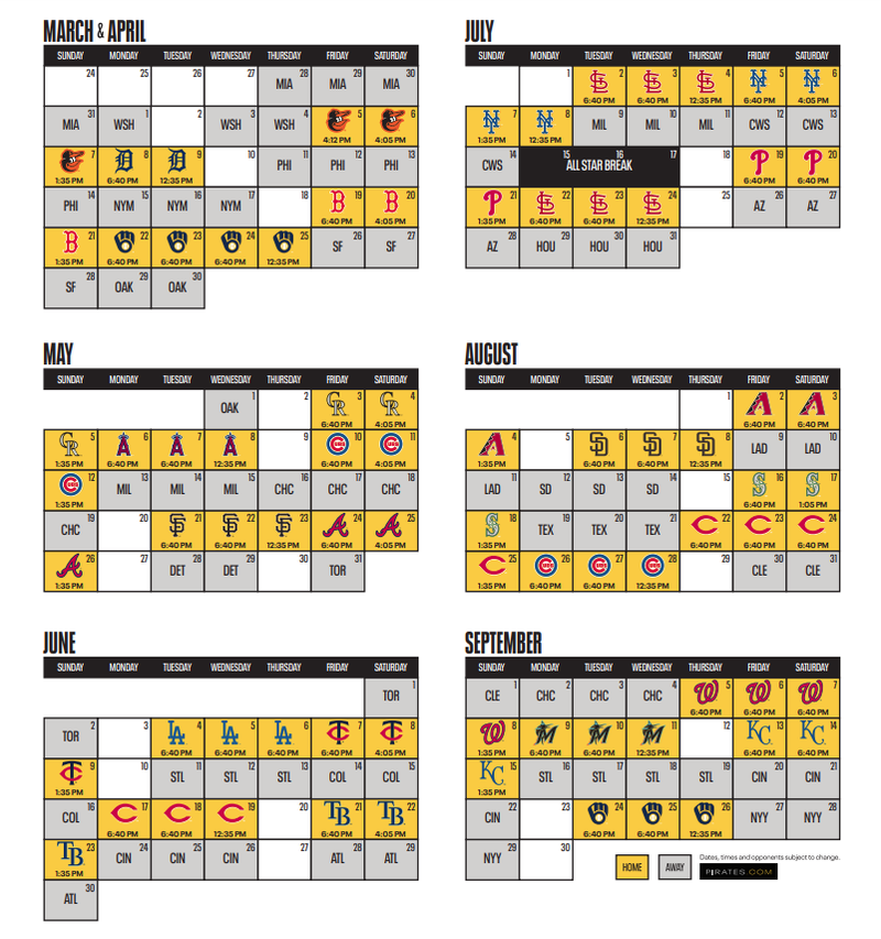 The 2024 Schedule Has Arrived Pittsburgh Pirates 