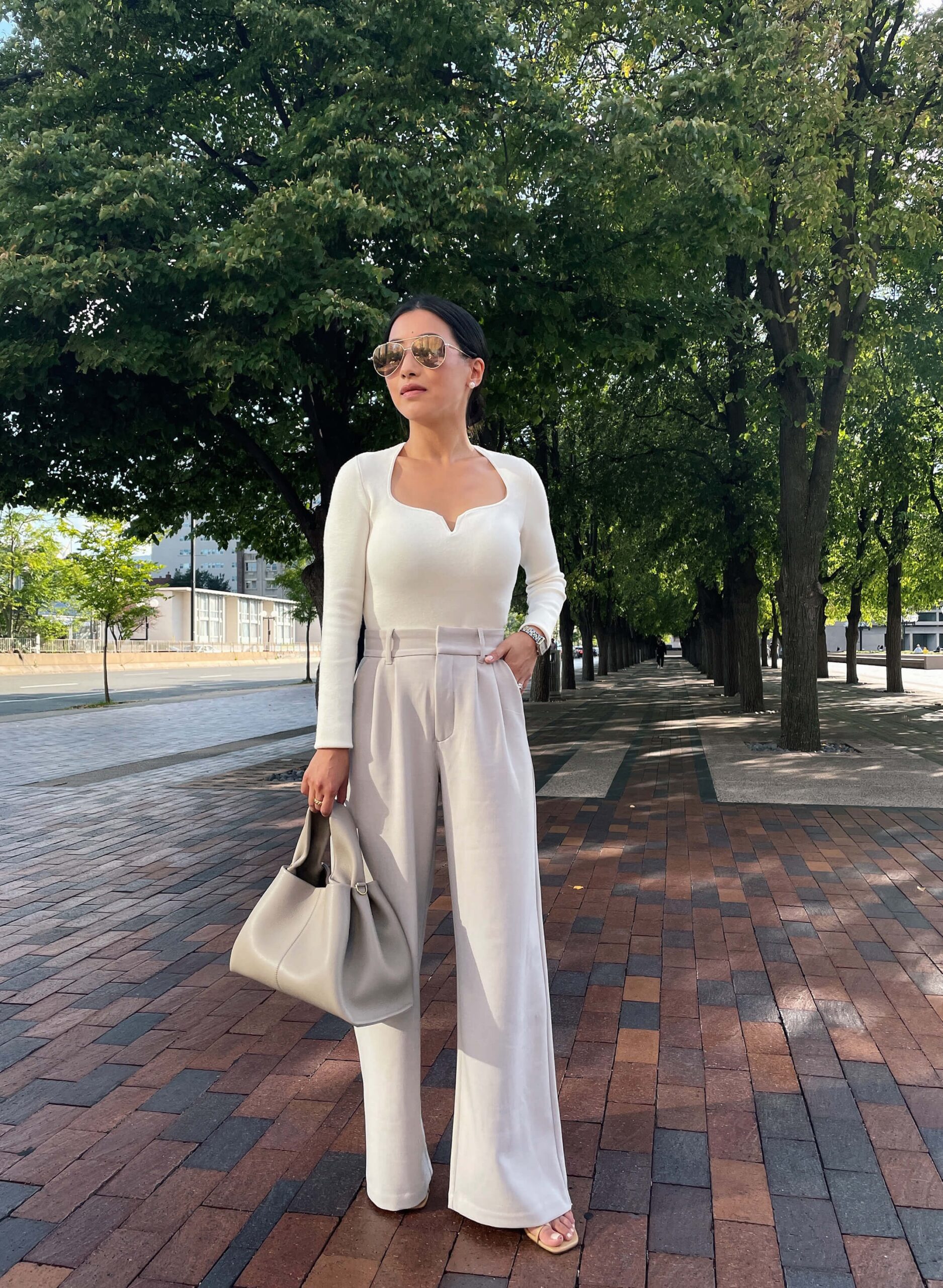 The Best Petite Work Pants Abercrombie Tailored Wide Leg Trouser