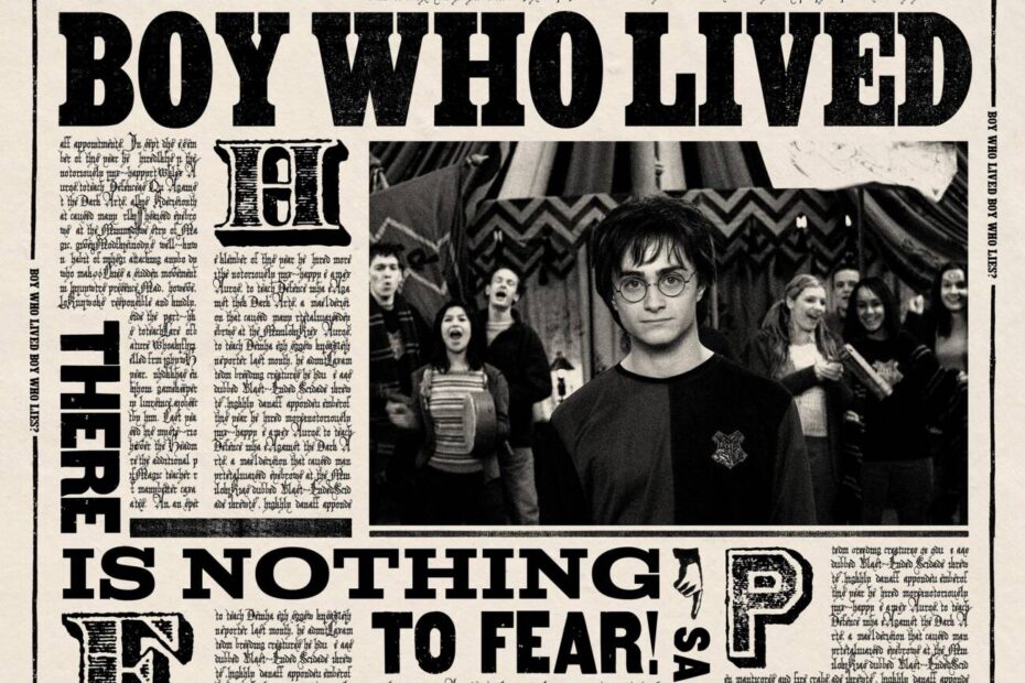 The Daily Prophet Boy Who Lived MinaLima
