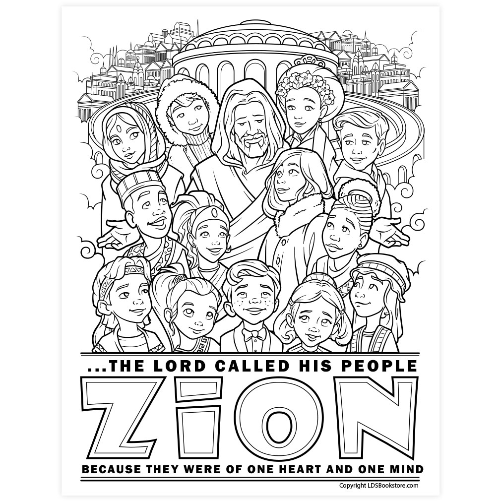 The Lord Called His People Zion Coloring Page Printable