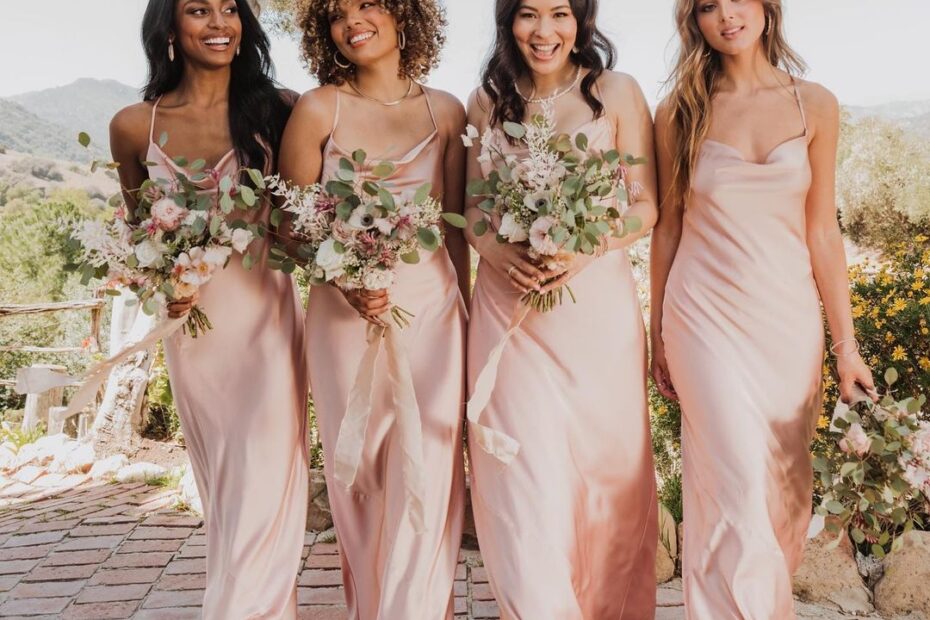 The Most Stunning Rose Gold Bridesmaid Dresses In Every Style