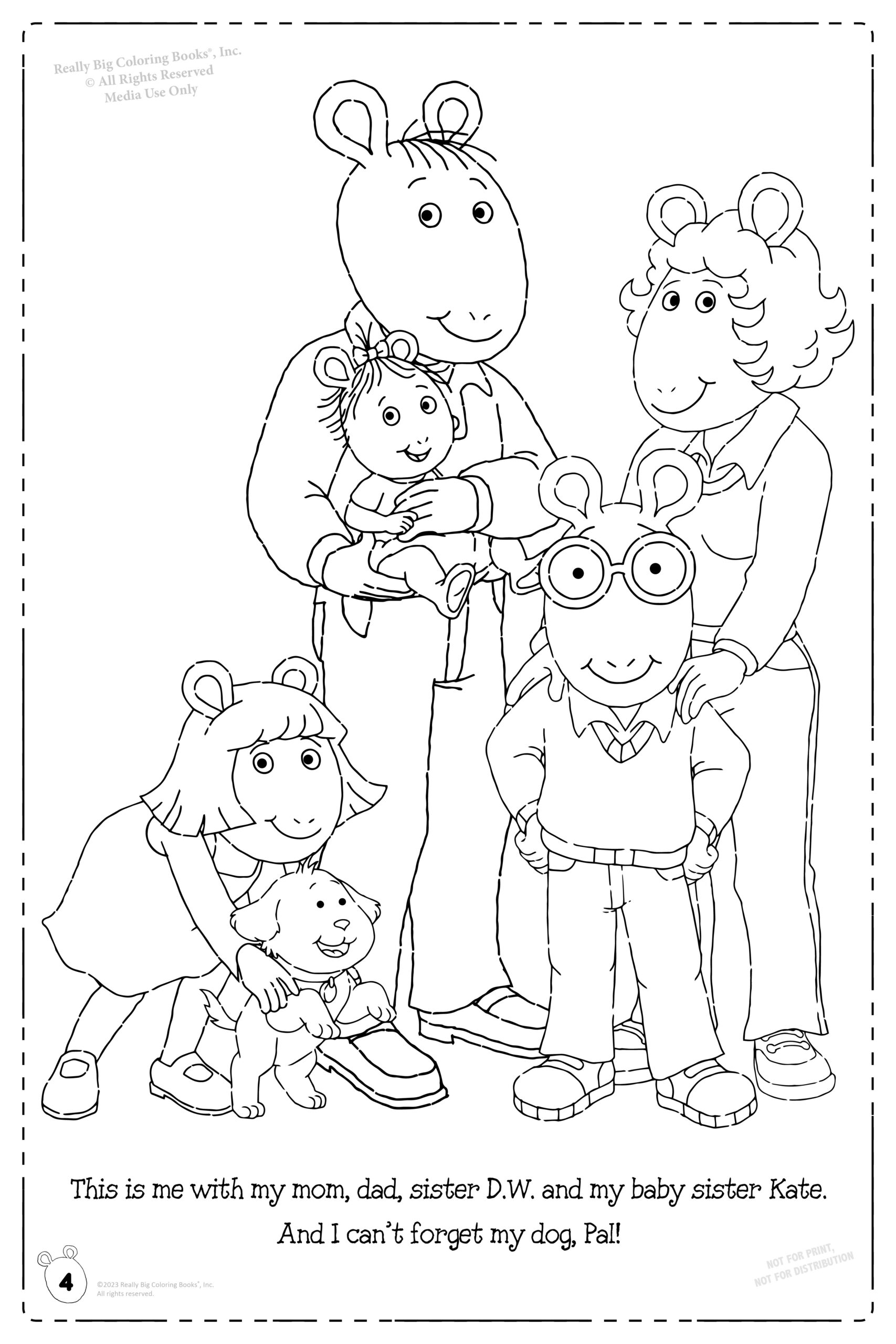 The Official Arthur Giant 12x18 Coloring Book