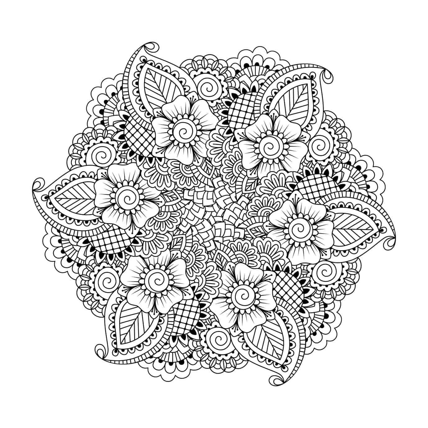 printable stress relief coloring pages for adults