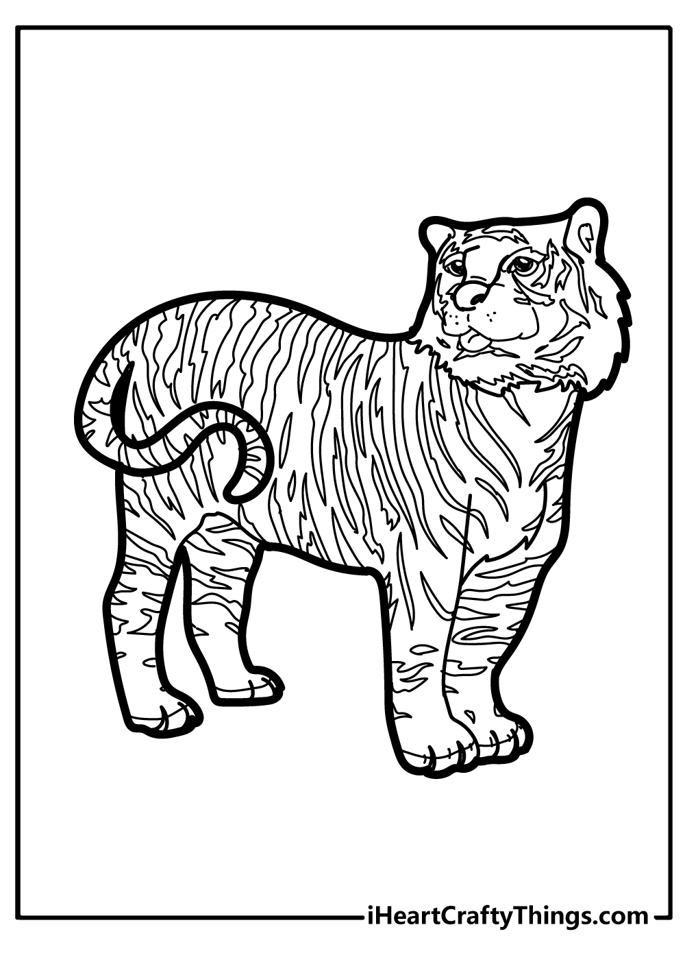sabertooth tiger coloring page
