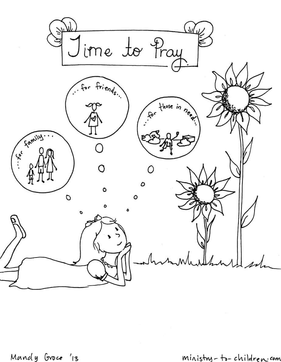 prayer pictures to color