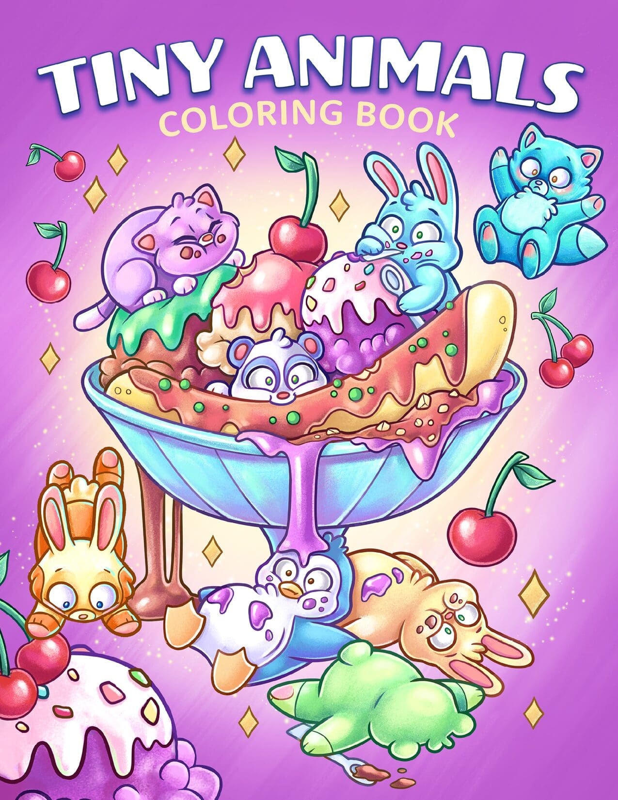 Tiny Animals Coloring Book Jade Summer