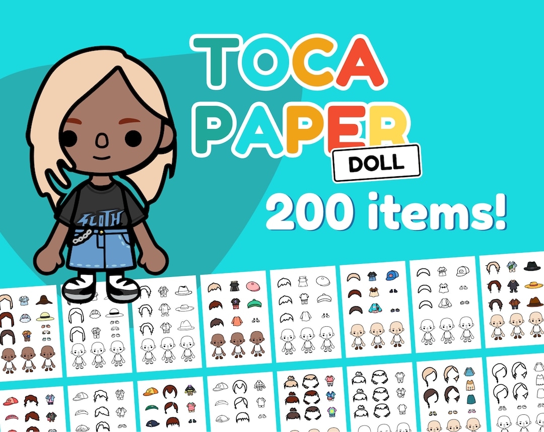 toca boca paper dolls printable