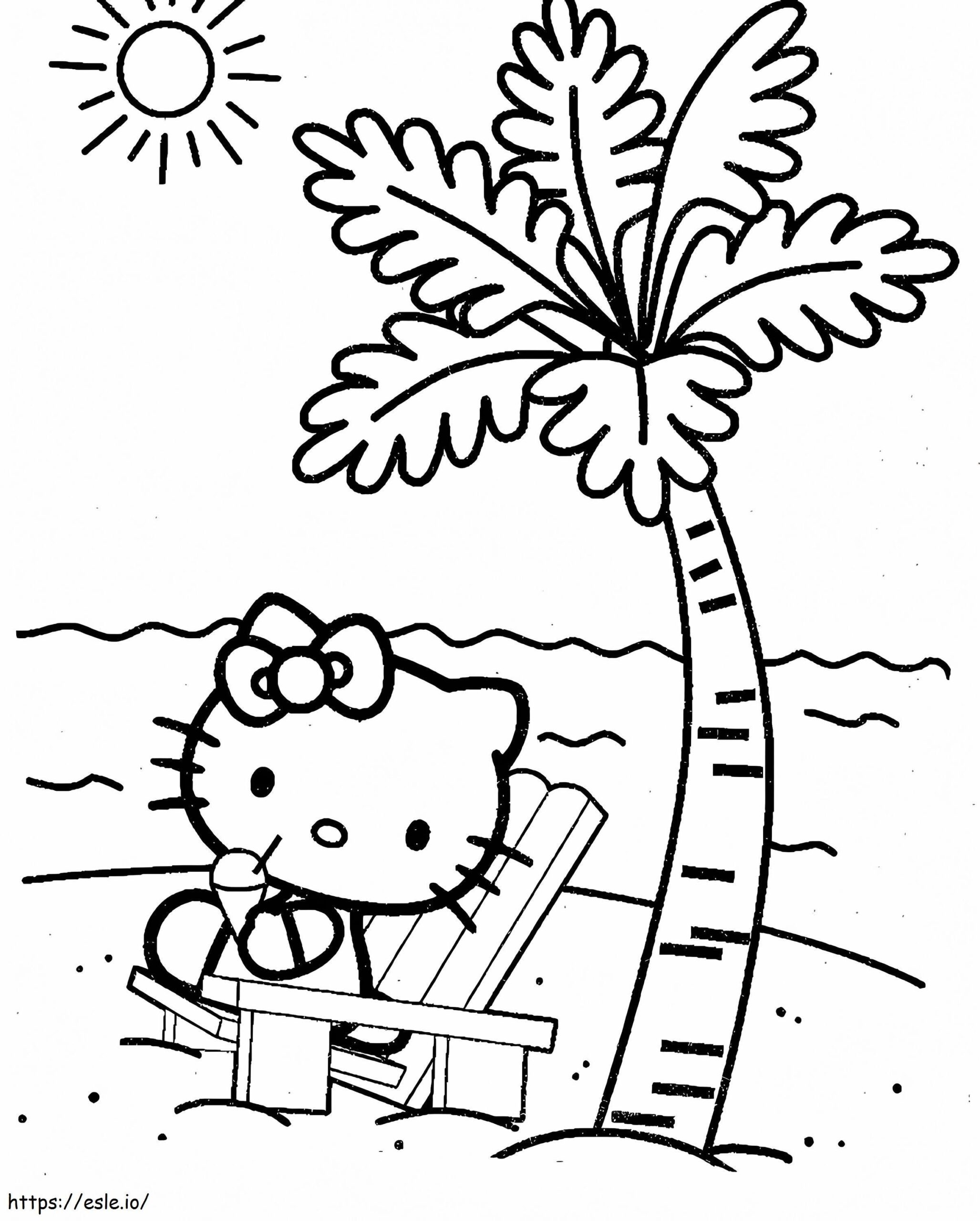 printable cute hello kitty coloring pages