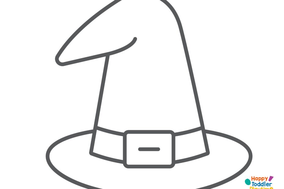 Torn Paper Witch Hat Craft With Free Printable Happy Toddler Playtime