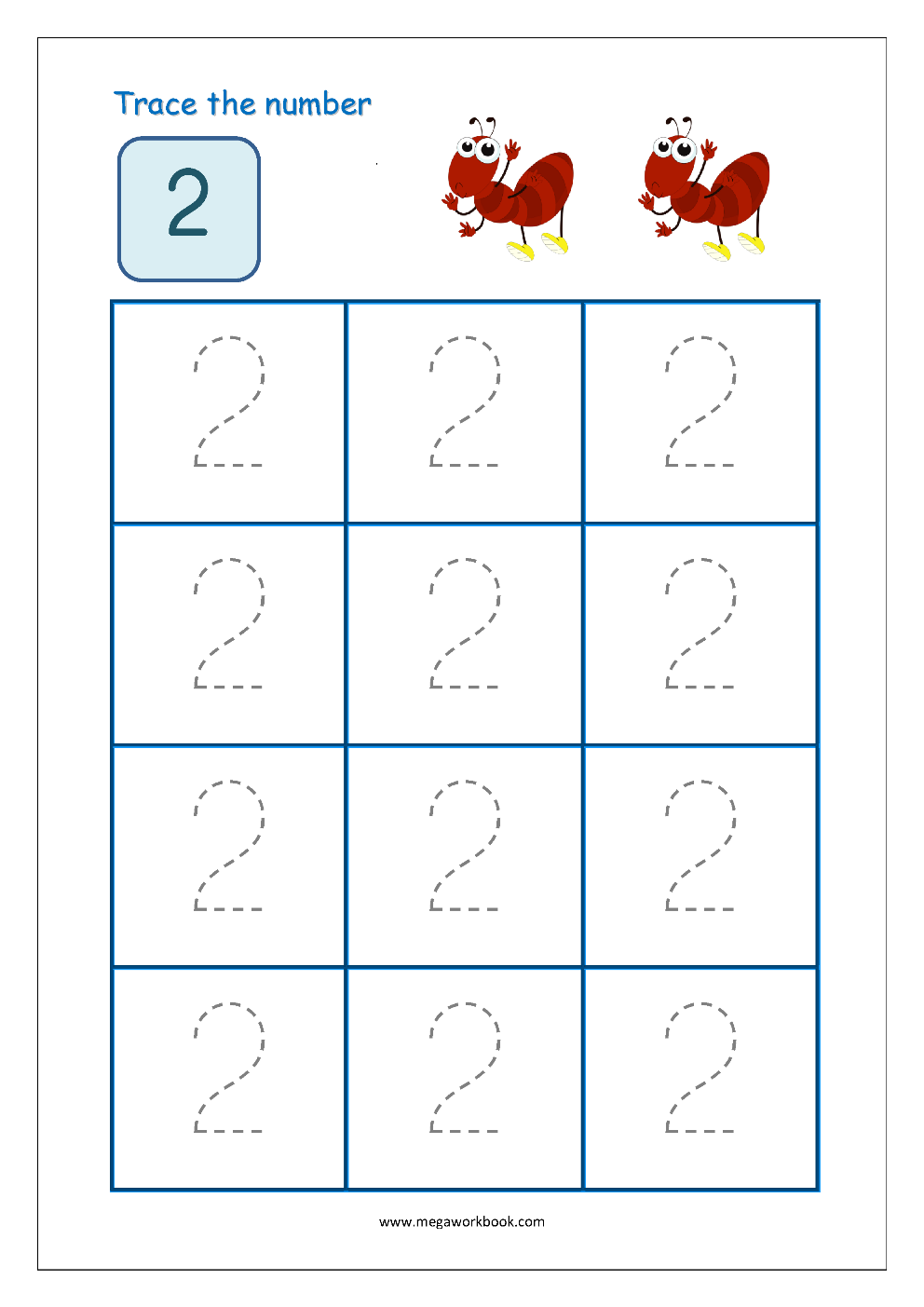 Tracing Numbers Number Tracing Worksheets Tracing Numbers 1 To 