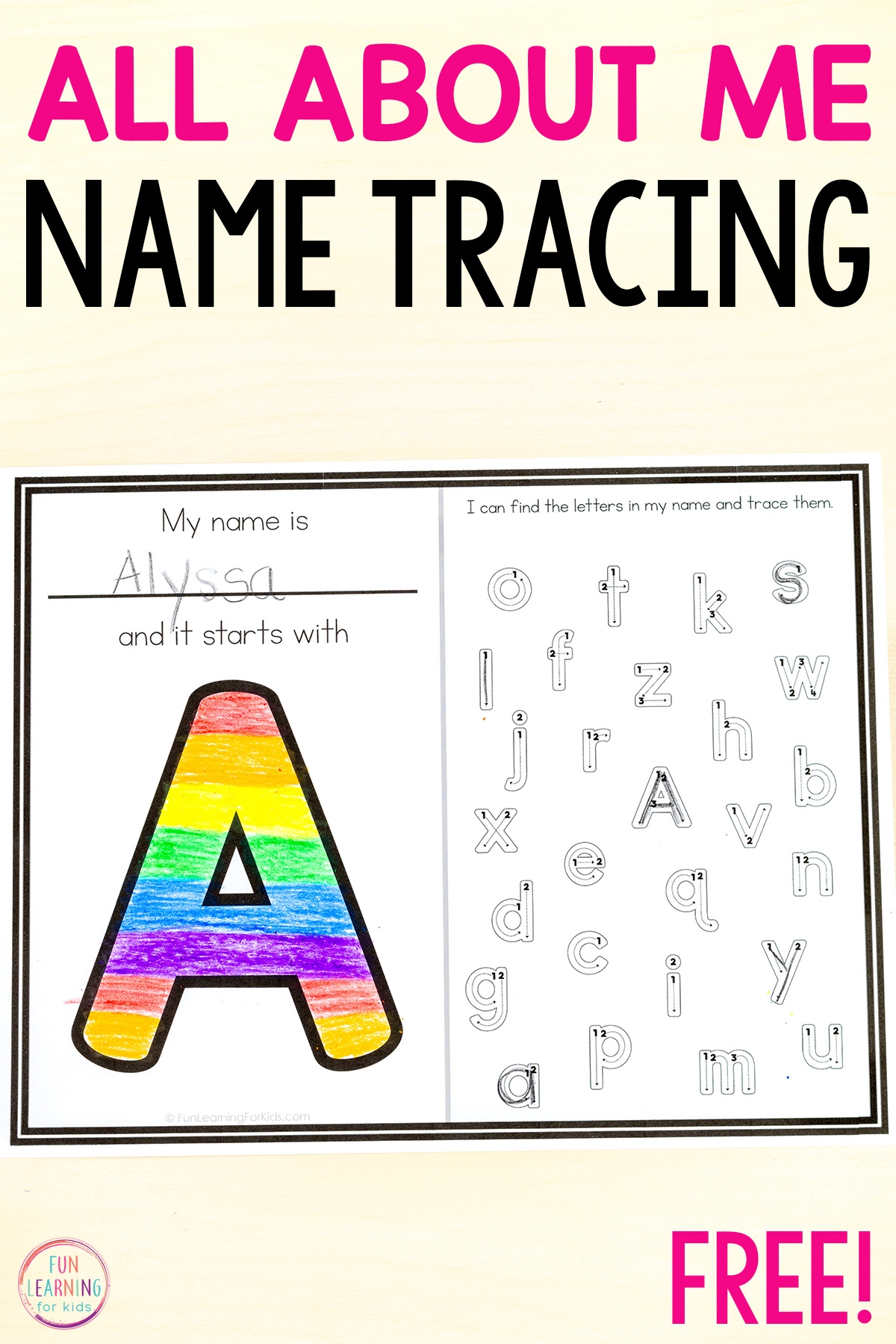 free tracing name worksheets