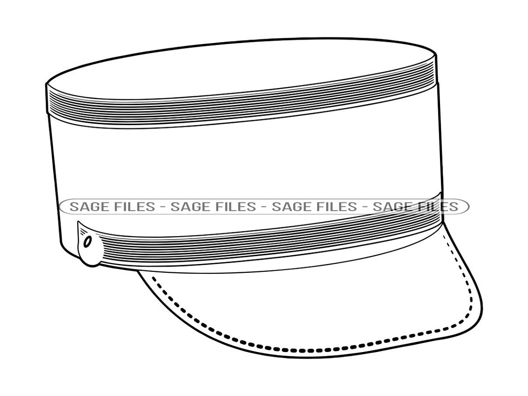 Train Conductor Cap 2 SVG Train Conductor Hat Svg Train Conductor Cap Clipart Files For Cricut Cut Files For Silhouette Png Dxf Etsy