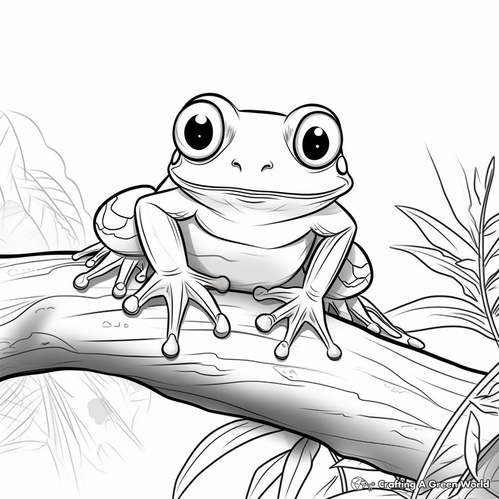 printable frog coloring pages