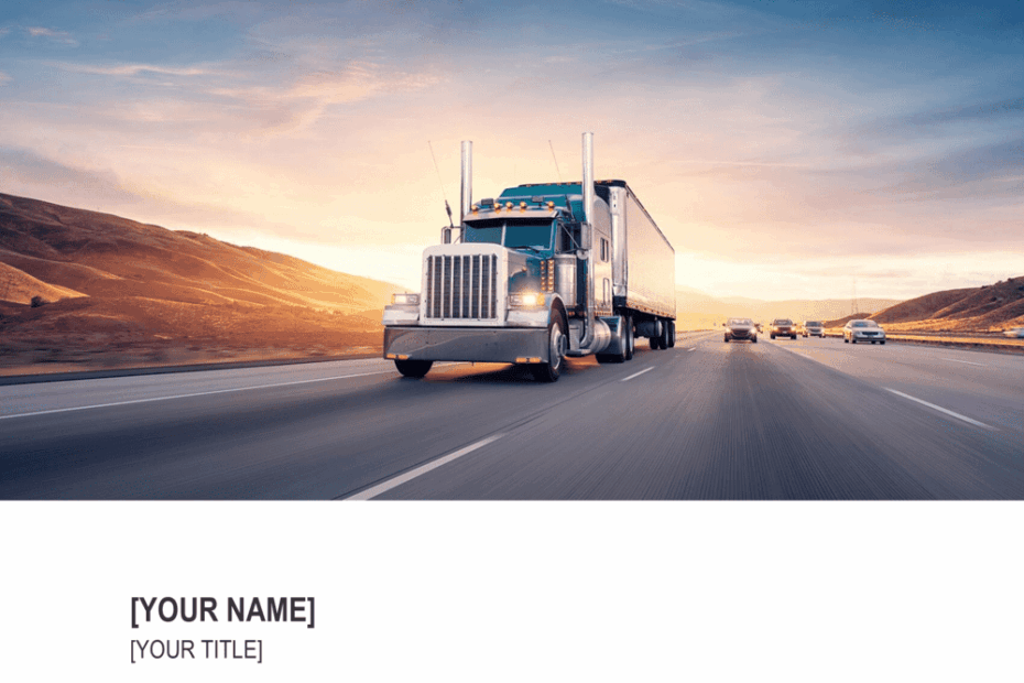Trucking Company Business Plan Template