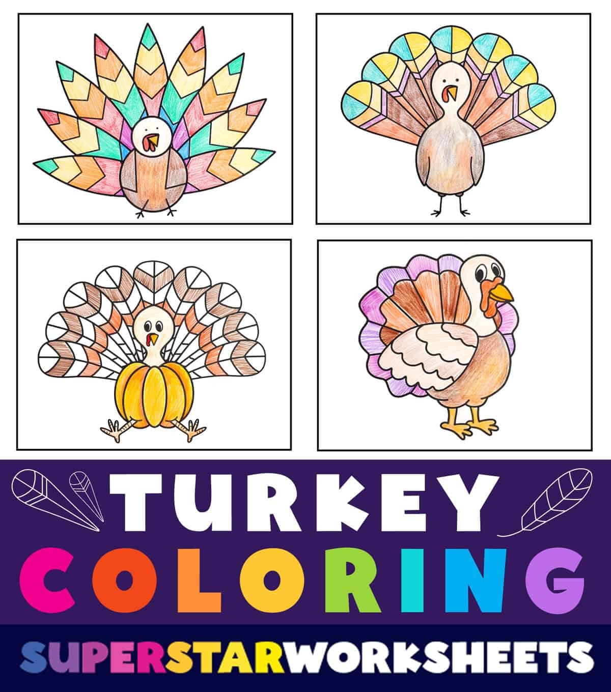 coloring turkey pictures