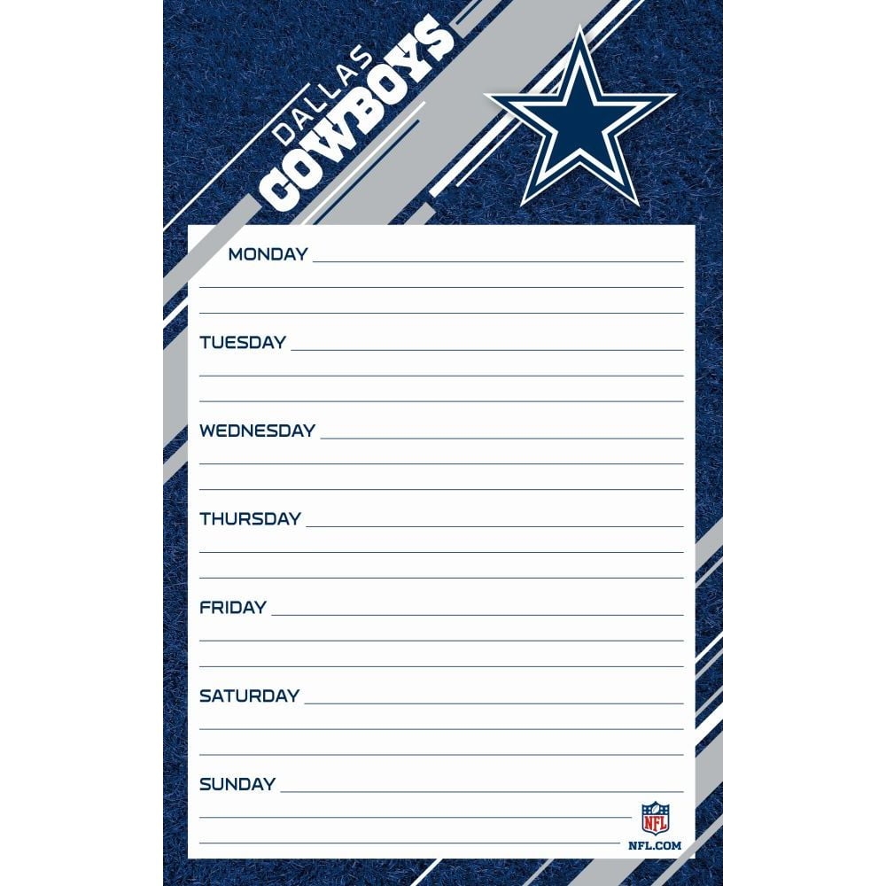TURNER SPORTS JUMBO PLANNER DALLAS COWBOYS NFL Walmart