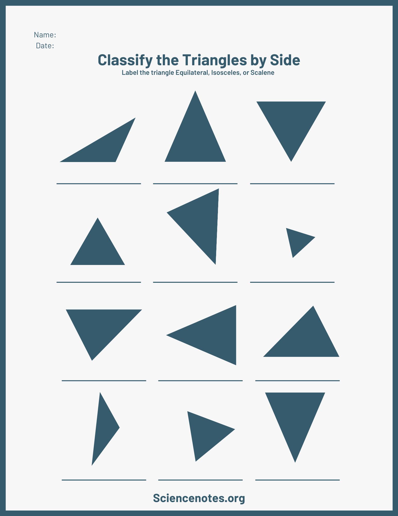 Types Of Triangles