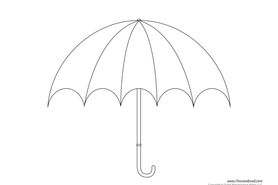 Umbrella Template Printables Umbrella Decorations