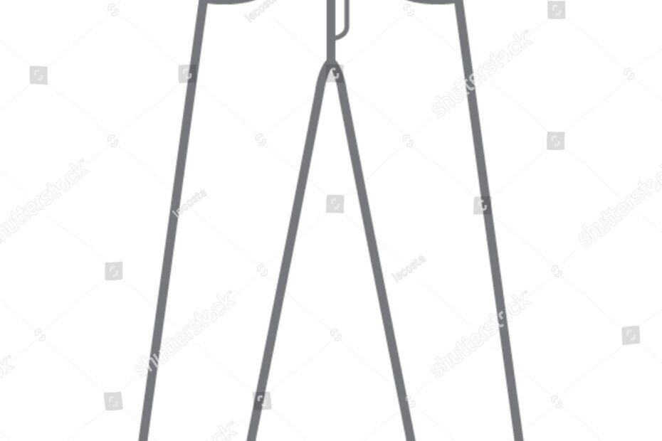 Vector Blank Pants Template Stock Vector Royalty Free 432607711