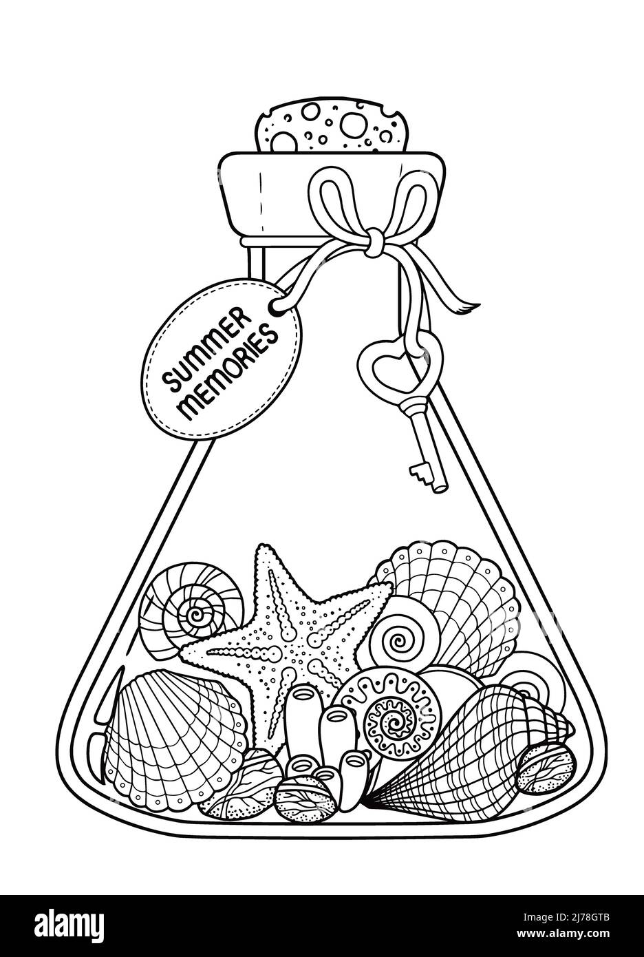coloring pictures of seashells