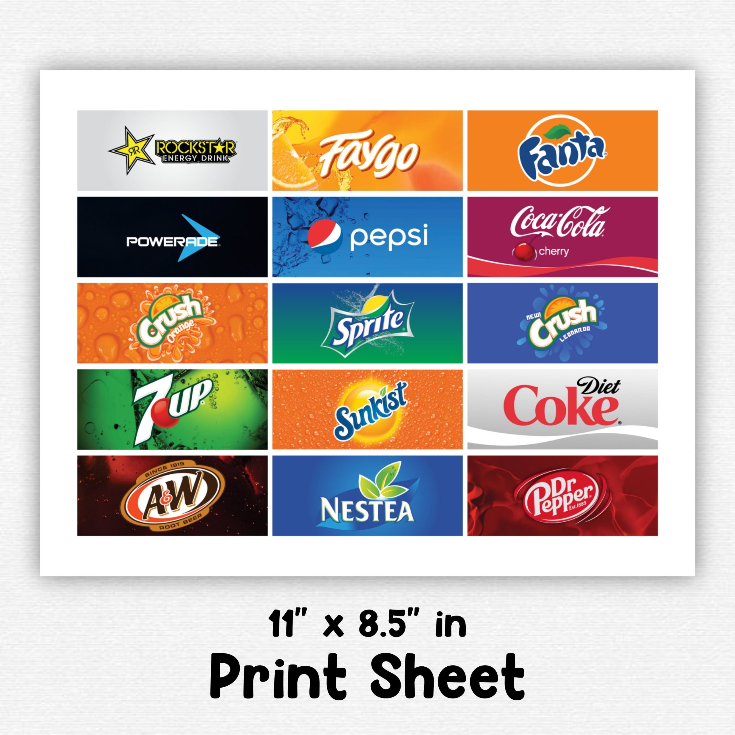 Vending Machine Labels High Quality Labels Sparkling Water And 