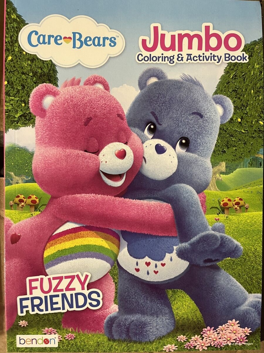 Vintage Style Care Bears Coloring Book Fuzzy Friends Cheer Bear Grumpy Bear