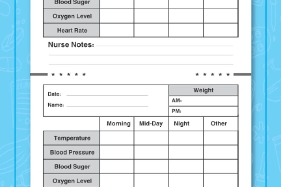 Vital Signs Log Sheets Vital Signs Log Book 6x9 And Vital Signs Log Book For Nurses Nurse Vital Signs Flow Sheets Medical Report Notebook Nurse Small Book 6 X 9