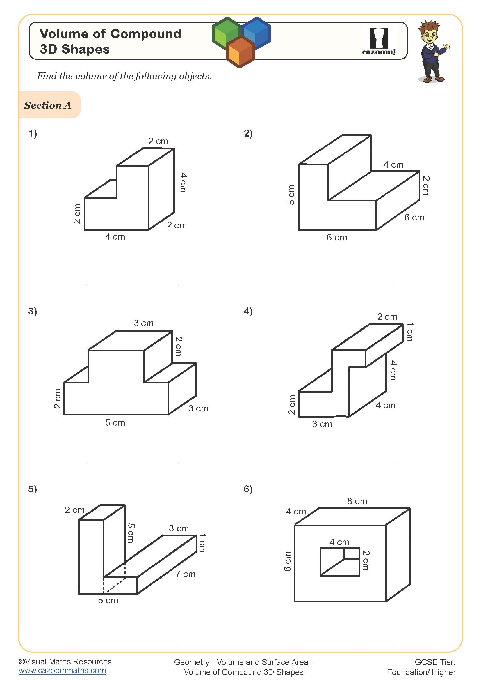 composite shapes worksheet