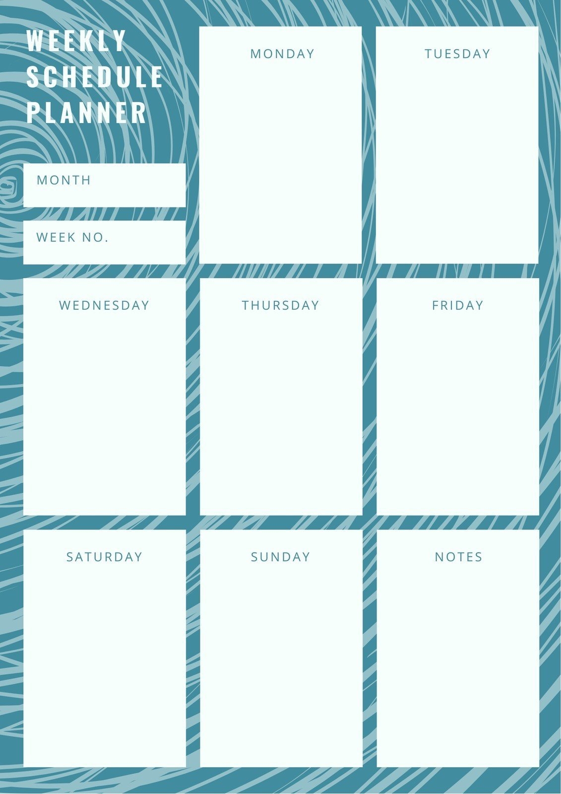 every other weekend schedule template