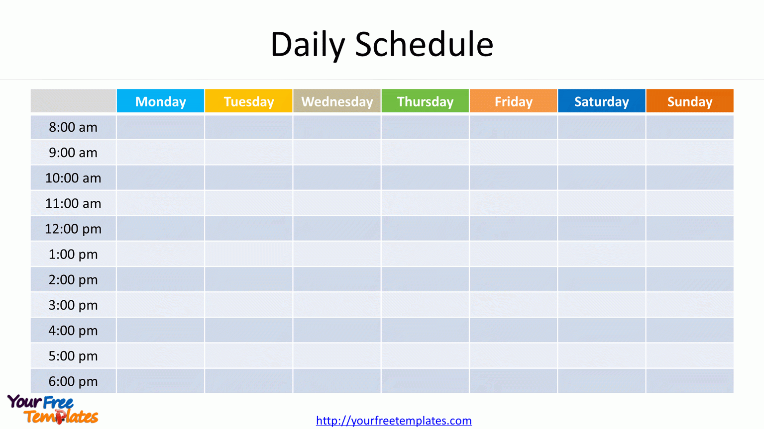 schedule template